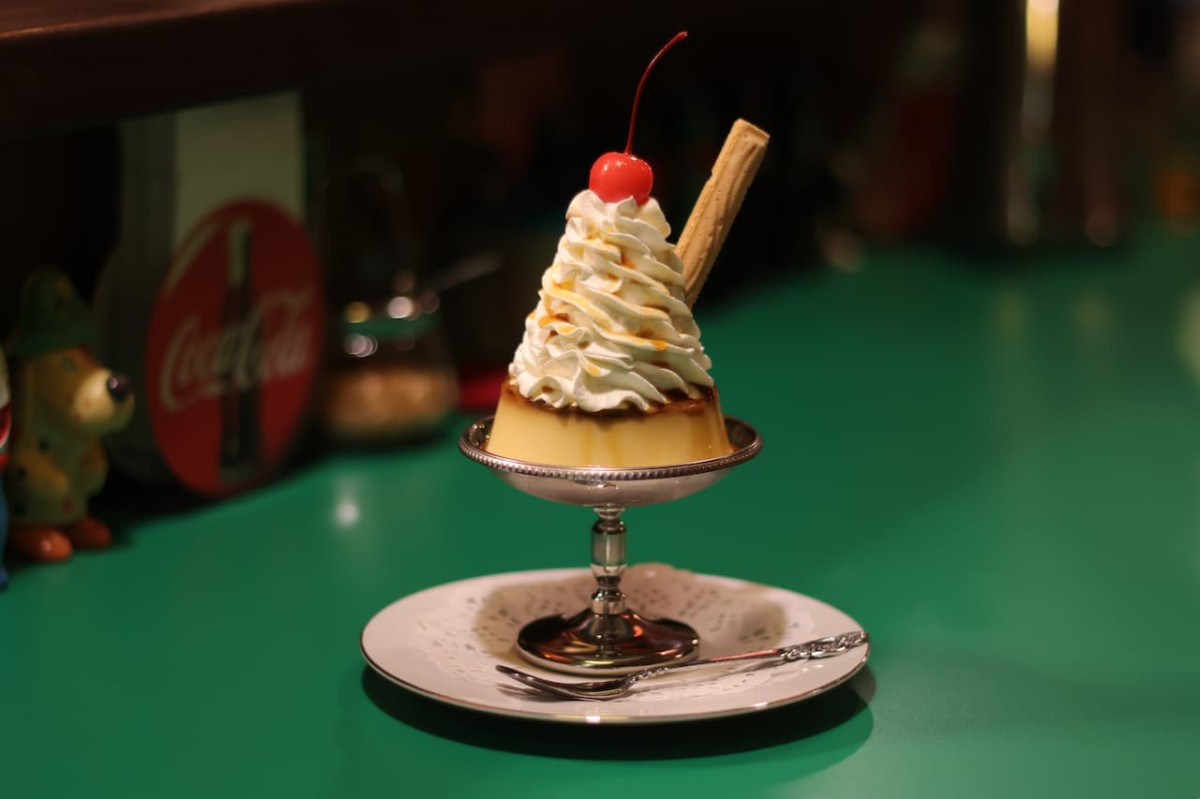 鳥取県倉吉市にある『喫茶モダン』の「プリン」